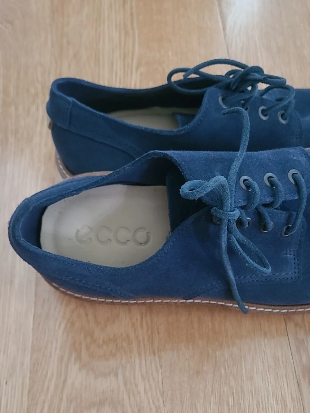 Ecco Navy Suede Aurora Shoes